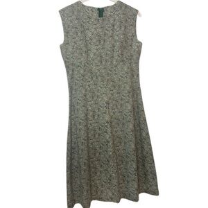 Vintage Handmade Cottage Core Floral Midi Dress